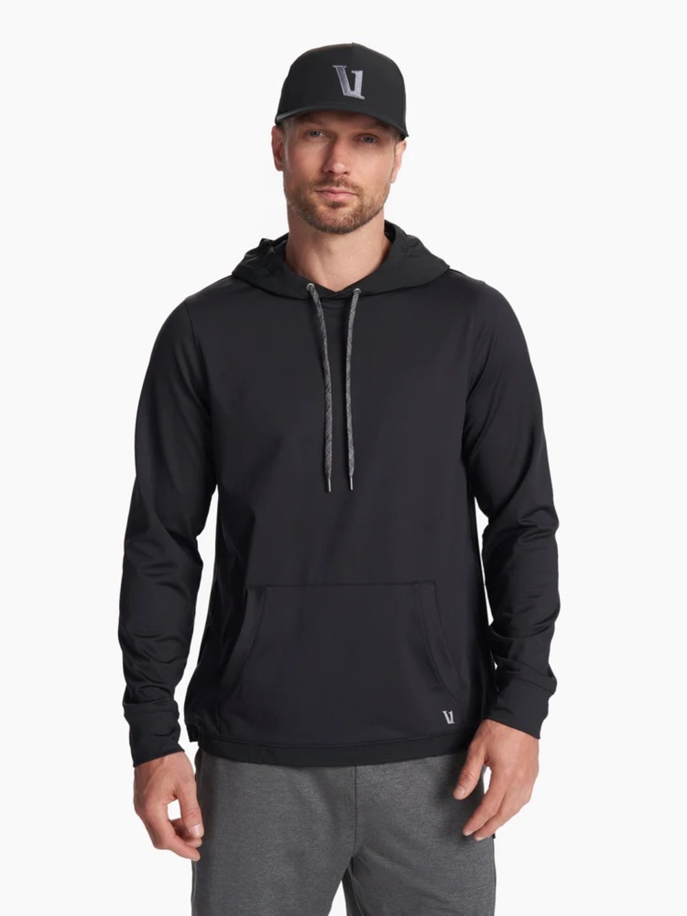 Vuori Sunday Element Performance Hoodie in Black V264 Men’s Large $108